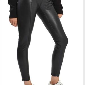 Top shop black leather legging stretch pants